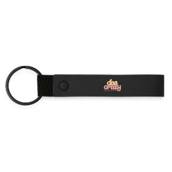 The Crazy - Matte Pu Keyring - black - Front