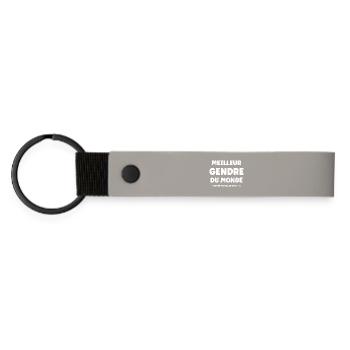 son-in-law - Matte Pu Keyring - light grey - Front