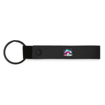 Women's Wrestling, Women's Wrestling, Girls' Wrestling - Matte Pu Keyring - black - Front