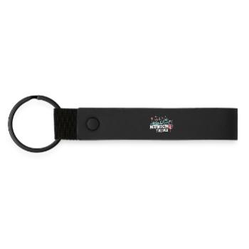 Munich Munich Skyline City Germany Graffiti - Matte Pu Keyring - black - Front