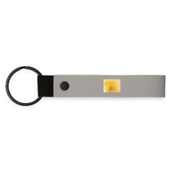Holy Owl - Matte Pu Keyring - light grey - Front