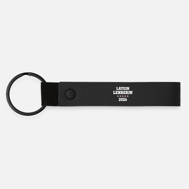Latin Teacher 2026 Occupation Study Latin Teacher Training - Matte Pu Keyring - black