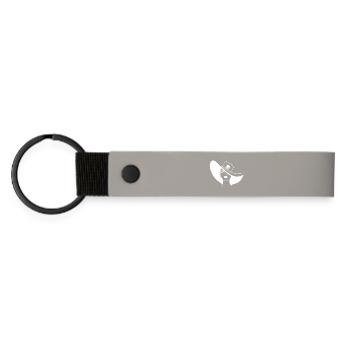 The Ghost in the Hat - Matte Pu Keyring - light grey - Front