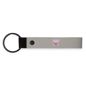 Level unlocked: Mom - Matte Pu Keyring - light grey - Front