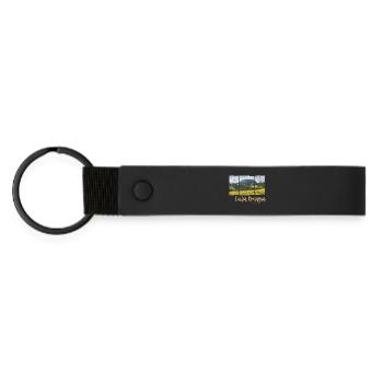 Emilia-Romagna in Italien Panorama Souvenir - Matte PU Schlüsselanhänger - Schwarz - Vorne