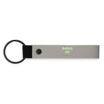 Papa Monte de niveau Expert Gaming - Porte-clés en PU mat - gris clair - Devant
