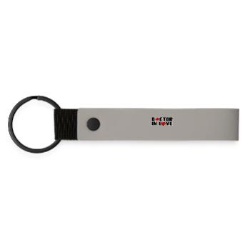 Doctor Doctor Doctors Medicine Love Valentine's Day - Matte Pu Keyring - light grey - Front