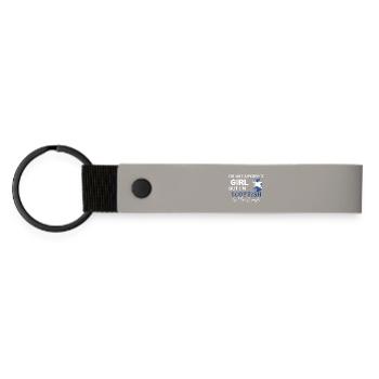 Im not a perfect girl but Im Scottish - Matte Pu Keyring - light grey - Front