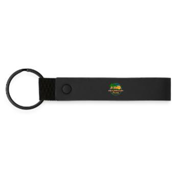 Santa Rosa Strand - Matte PU Schlüsselanhänger - Schwarz - Vorne