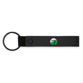 Gymnast Gymnastics Gymnastics Club Gymnastics Gymnastics - Matte Pu Keyring - black - Front