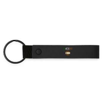 Flag of Ireland, Irish Pride - Matte Pu Keyring - black - Front