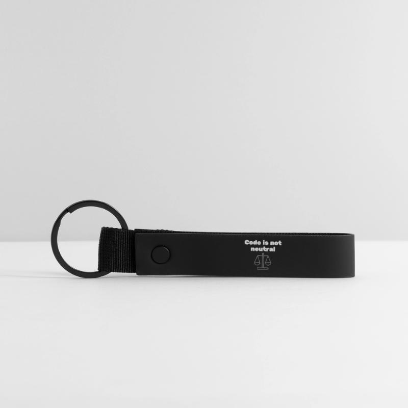 Le code n’st pas neutre Énoncé d’éthique du codeur Porte-clés en PU mat