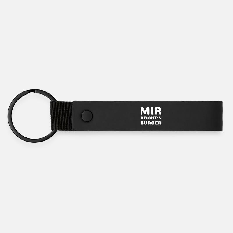 J’en ai assez, citoyens - Porte-clés en PU mat - noir