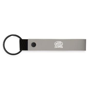 Third Wheel World Champion - Matte Pu Keyring - light grey - Front