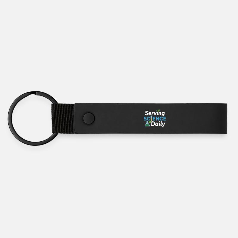 Serving Science Daily Dietitian Expert Profession - Matte Pu Keyring - black
