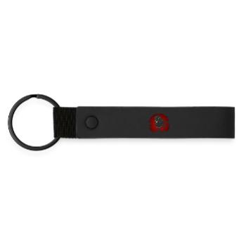 Lion In The Dark - Matte Pu Keyring - black - Front