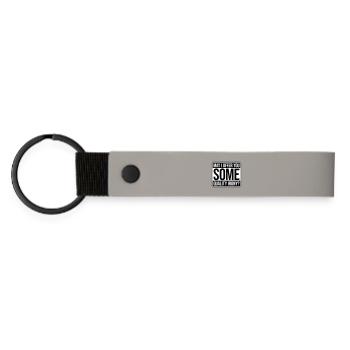 May I Offer You Some Quality Irony Lustiger Spruch - Matte Pu Keyring - light grey - Front