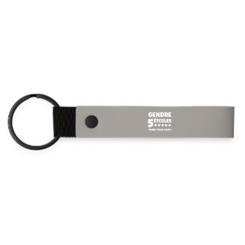 son-in-law - Matte Pu Keyring - light grey - Front