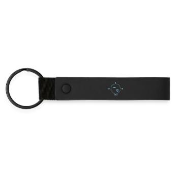Eat Sleep Code Repeat - Programmer Cycle - Matte Pu Keyring - black - Front