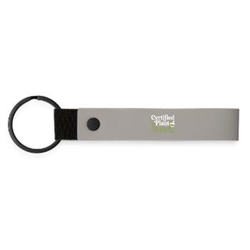Spécialiste clinique en botanique spécialisé en vêtements - Porte-clés en PU mat - gris clair - Devant