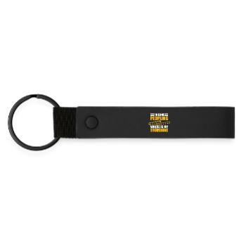 Done peopling trombone trombone player trombonist - Matte Pu Keyring - black - Front