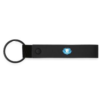 Somatic Healing Somatic Therapy - Matte Pu Keyring - black - Front