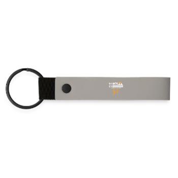 Tokyo Orange - Matte Pu Keyring - light grey - Front