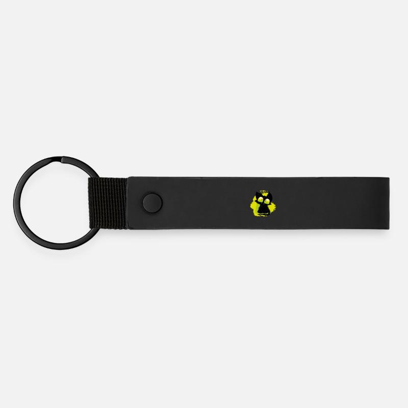 Kuromi - Matte Pu Keyring - black
