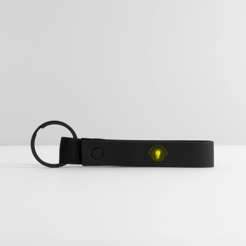 glows in the dark electro current problem Matte Pu Keyring