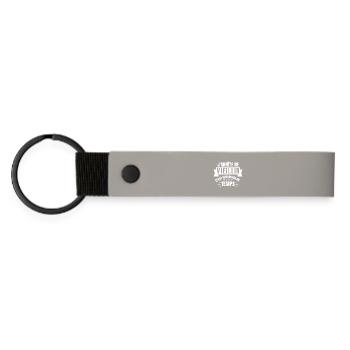 vieillir, sénior, retraite - Porte-clés en PU mat - gris clair - Devant