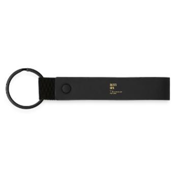 Darts - Matte Pu Keyring - black - Front