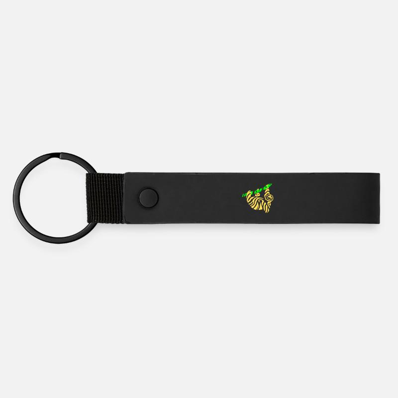 Sloth - Matte Pu Keyring - black