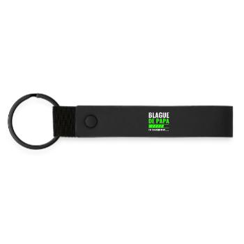 Blague de papa en chargement - Porte-clés en PU mat - noir - Devant