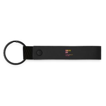 Bowling - Matte Pu Keyring - black - Front