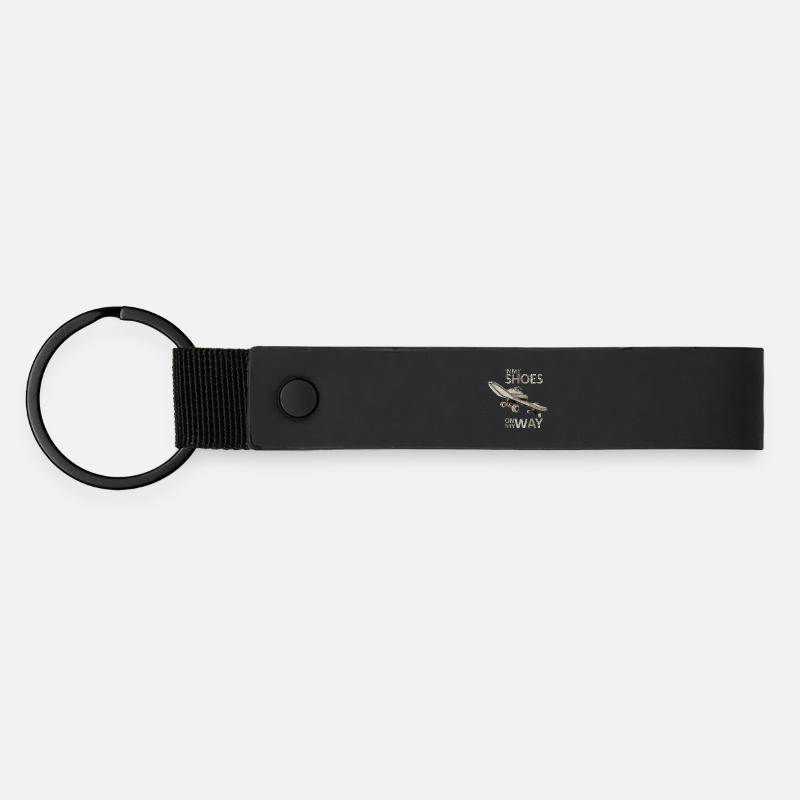 Planche à roulettes, Planche à roulettes - Porte-clés en PU mat - noir