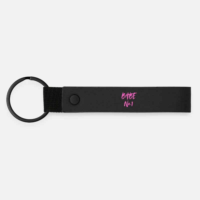 BABE No. 1 - Matte Pu Keyring - black