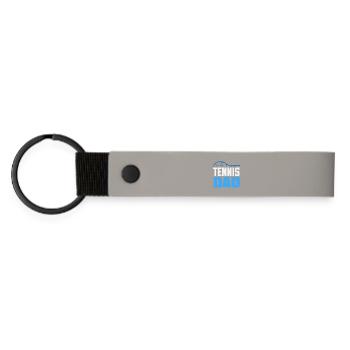 Papa joueur de tennis pour les amateurs de sport - Porte-clés en PU mat - gris clair - Devant