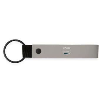 Biochemistry Gift Profession Education Biochemist - Matte Pu Keyring - light grey - Front