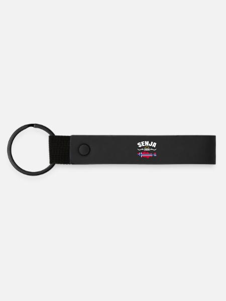 Senja Fishing Trip Norway 2026 - Matte Pu Keyring - black