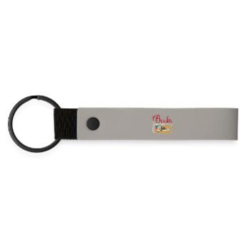 Books, because reality is overrated - Matte Pu Keyring - light grey - Front