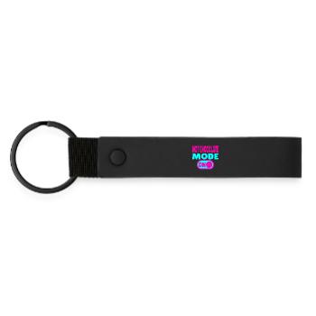 Hot Chocolate Mode ON - Matte Pu Keyring - black - Front