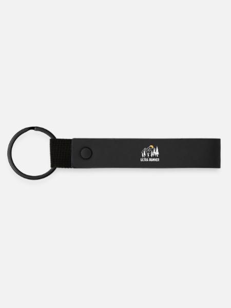 Ultra coureur - Porte-clés en PU mat - noir