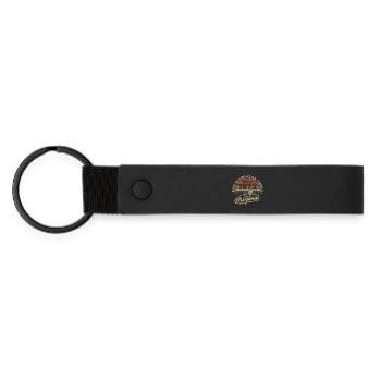 March 1973 - Matte Pu Keyring - black - Front