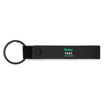 Vintage 1965 – Année de naissance rétro du Gaming Club - Porte-clés en PU mat - noir - Devant