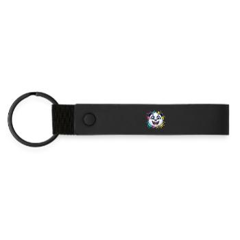 Panda Splash Color World - Porte-clés en PU mat - noir - Devant