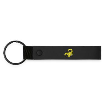 Scorpio – Power & Mystery - Matte Pu Keyring - black - Front