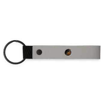 cerf - Porte-clés en PU mat - gris clair - Devant