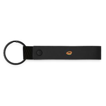 Papaye d’été fruit savoureux plaisir cadeau - Porte-clés en PU mat - noir - Devant