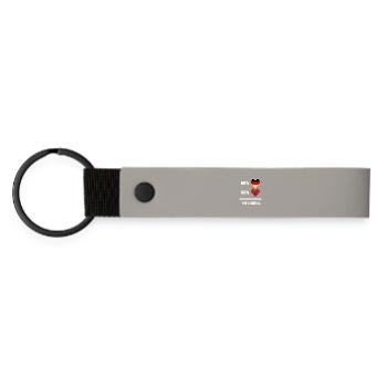 Allemagne et Maroc génial / cadeau - Porte-clés en PU mat - gris clair - Devant