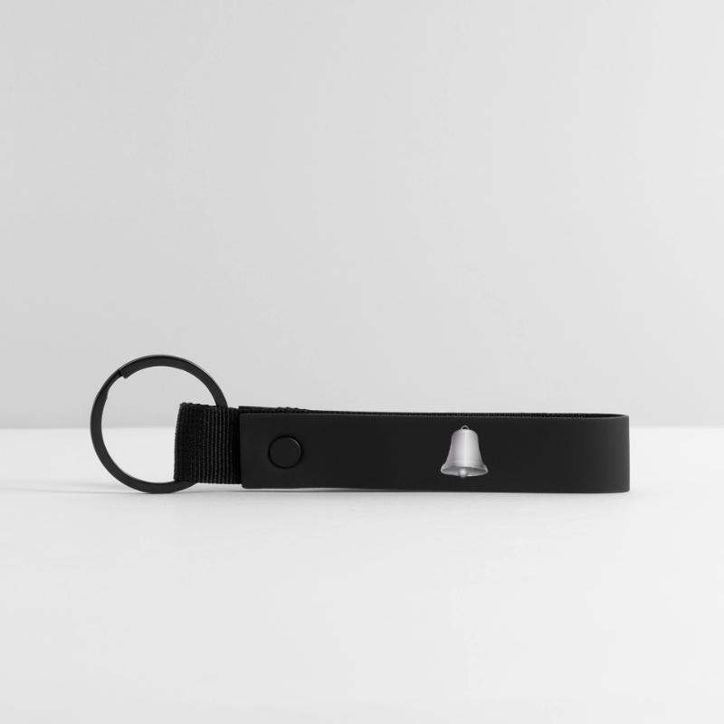 große silberfarbene Kirchen Glocke oder Glöckchen Matte PU Schlüsselanhänger